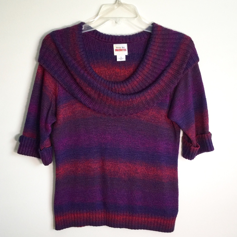 Ruby Rd. Favorites Short Sleeve Pullover Sweater